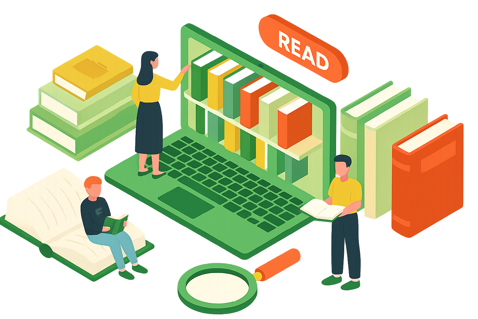 Library Illustration 